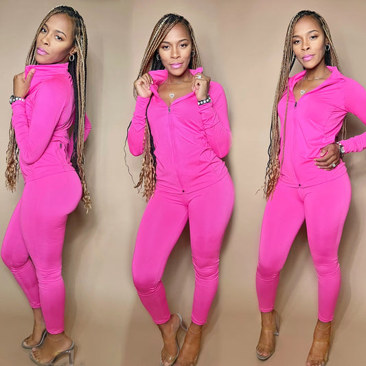 Hot Pink tracksuit